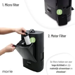 MORRIE - Aspirateur Cheveux - Capacité 2,6L - Poubelle - Aspirateur - Coiffeur - Salon De Coiffure - Hairbuster -Nettoyage Produits Boutique 1200x1200 1272