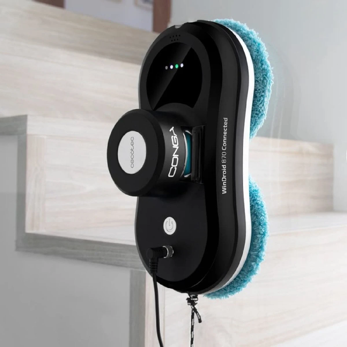 Cecotec Conga Windroid 870 Connected T. 80 W, Contrôle Via Application, ITech Win 4.0, 3 Programmes De Nettoyage Et Pompe D'aspiration Puissante 4 Cecotec Conga Windroid 870 Connected T. 80 W, Contrôle Via Application, ITech Win 4.0, 3 Programmes De Nettoyage Et Pompe D'aspiration Puissante – Image 2