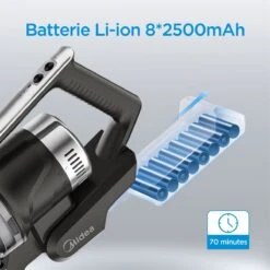 ALLROUNDSGOODS-P7 Aspirateur Balai Sans Fil Pliable 450W 25KPa Moteur Sans Balai 70 Minutes De Temps De Travail Batterie Amovible 0,8L Tasse à Poussière -Nettoyage Produits Boutique 1200x1200 1334