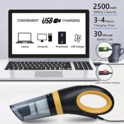 Aspirateur à Main, Aspirateurs De Voiture 120W, Aspirateurs Puissants 8500PA, Aspirateur Sans Fil Portable Avec USB Rechargeable, Aspirateur Humide Et Droog Pour La Maison, Le Bureau, La Voiture -Nettoyage Produits Boutique 1200x1200 1361
