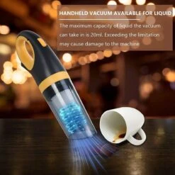 Aspirateur à Main, Aspirateurs De Voiture 120W, Aspirateurs Puissants 8500PA, Aspirateur Sans Fil Portable Avec USB Rechargeable, Aspirateur Humide Et Droog Pour La Maison, Le Bureau, La Voiture -Nettoyage Produits Boutique 1200x1200 1362