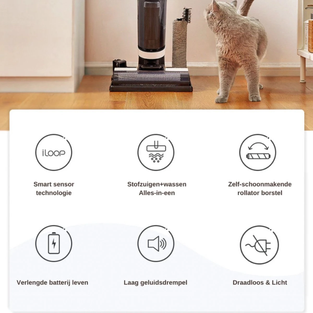 Tineco® - Aspirateur Sans Fil - Aspirateur - Sans Sac - Lessive Et Aspiration - Floor One S3 Breeze - Puissance 220W - Aspiration Puissante - Appareil 3 En 1 - Batterie 4000mAh 6 Tineco® - Aspirateur Sans Fil - Aspirateur - Sans Sac - Lessive Et Aspiration - Floor One S3 Breeze - Puissance 220W - Aspiration Puissante - Appareil 3 En 1 - Batterie 4000mAh – Image 4