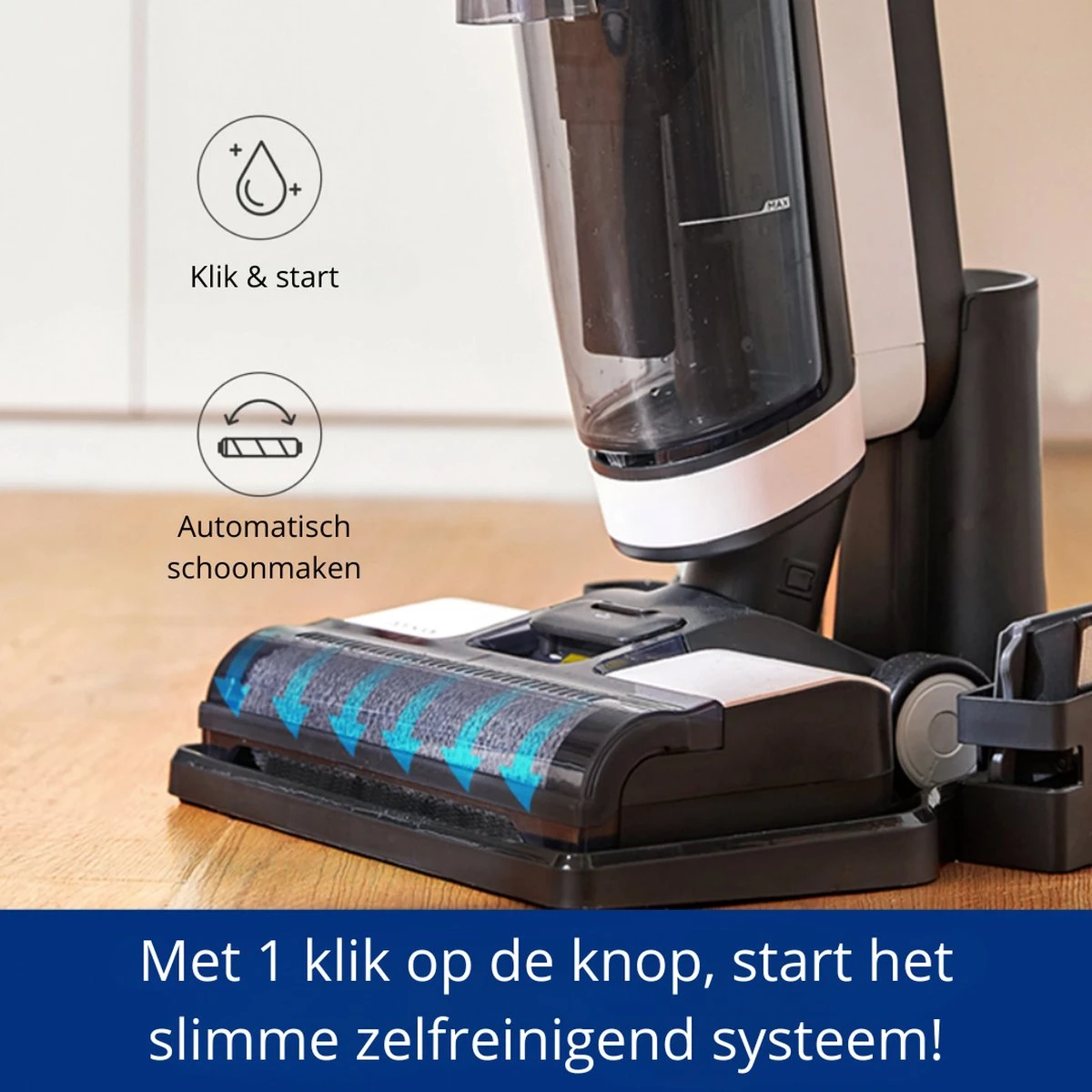 Tineco® - Aspirateur Sans Fil - Aspirateur - Sans Sac - Lessive Et Aspiration - Floor One S3 Breeze - Puissance 220W - Aspiration Puissante - Appareil 3 En 1 - Batterie 4000mAh 8 Tineco® - Aspirateur Sans Fil - Aspirateur - Sans Sac - Lessive Et Aspiration - Floor One S3 Breeze - Puissance 220W - Aspiration Puissante - Appareil 3 En 1 - Batterie 4000mAh – Image 6