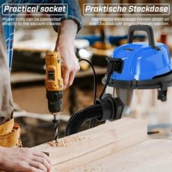 GoodVibes - Aspirateur Industriel - Nettoyeur à Sec - Fonction Soufflage - Aspirateur à Eau - Aspirateur Multifonctions - 30L - 2300W - Acier Inoxydable - Jaune -Nettoyage Produits Boutique 1200x1200 1380