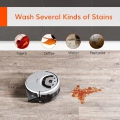 ALLROUNDGOODS-Ilife W450/W455 Robot De Sol Shinebot, Grand Réservoir Water De 0,85 L Et 0,9 L, Navigation Par Caméra, Contrôle D'Application Wifi, Appli De Cuisine -Nettoyage Produits Boutique 1200x1200 1383