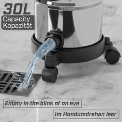 Timbertech - Aspirateur Industriel, 2300 W - 30L Avec Fonction Soufflerie - 3 Filtres - Conteneurs En Acier Inoxydable - Aspirateur Eau/poussière - Aspirateur Multifonction - Bleu -Nettoyage Produits Boutique 1200x1200 1387