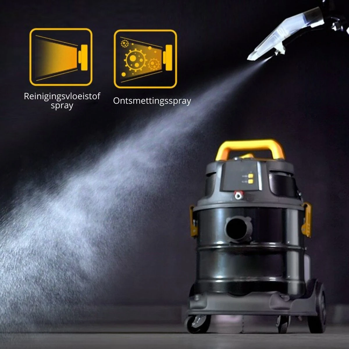 Aspirateur Thuys Carpet Cleaner - Nettoyeur De Tapis Humide Et Droog Complet - Machine De Nettoyage Avec Spray - Machine De Nettoyage De Canapé - 20L - 19kPa 5 Aspirateur Thuys Carpet Cleaner - Nettoyeur De Tapis Humide Et Droog Complet - Machine De Nettoyage Avec Spray - Machine De Nettoyage De Canapé - 20L - 19kPa – Image 3