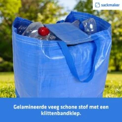 Sacs De Recyclage Sackmaker 47 Litres - 3 Boîtes De Rangement Souples Pour La Séparation Du Papier, Du Verre, Du Plastique - Chiffon Laminé Lavable - Tissu PP Tissé Durable (2 Sacs, Multicolore) -Nettoyage Produits Boutique 1200x1200 1497