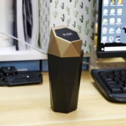 WiseGoods Premium Diamond Design Car Prullenbak - Poubelle Autos - Accessoires De Vêtements Pour Bébé - Poubelles - Cadeau Gadgets - Or 600ML -Nettoyage Produits Boutique 1200x1200 1501