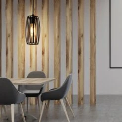 Suspension Noire - Lampe D'ambiance - Plafonnier - Lampe De Cuisine - Ø14 Cm - Zwart - Métal - Cylindrique - Industriel - Réglable En Longueur - E27 - 240V - Sans Source Lumineuse -Nettoyage Produits Boutique 1200x1200 1542