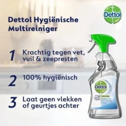 Dettol Cleaning Wipes Inodore - 80 Lingettes + Dettol Multi Cleaner Spray - Nettoyant Tout Usage - 3x 500 Ml -Nettoyage Produits Boutique 1200x1200 1622