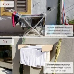 Homestic© Séchoir Pliable Moyen - Longueur De Séchage 3,5 M - Medium à Wasrek Universel Pour Salle De Bain/ Jardin/Chambre/Balcon - Aluminium - Cappuccino -Nettoyage Produits Boutique 1200x1200 165