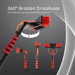Qualitá® Manche Télescopique Lave Vitres 7.2M - Avec Brosse & Alimentation En Eau - Pour Fenêtres - Alimentation En Eau - Brosse -Nettoyage Produits Boutique 1200x1200 1663