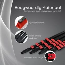 Poignée Télescopique Avec Brosse Ensemble De 6 Pièces - Poignée Télescopique Pour Le Nettoyage Des Vitres - Extensible Jusqu'à 4,6 Mètres - Avec Distributeur De Savon -Nettoyage Produits Boutique 1200x1200 1672