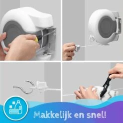 Summer Spark Strong Corde à Linge Extensible 26 Mètres | Fil De Corde à Linge | 2 Lignes De Séchage 13 Mètres | Rouleau Sécheur | Corde à Linge Rétractable | Corde à Linge Automatique | Penderie | Étendoir De Séchage -Nettoyage Produits Boutique 1200x1200 172