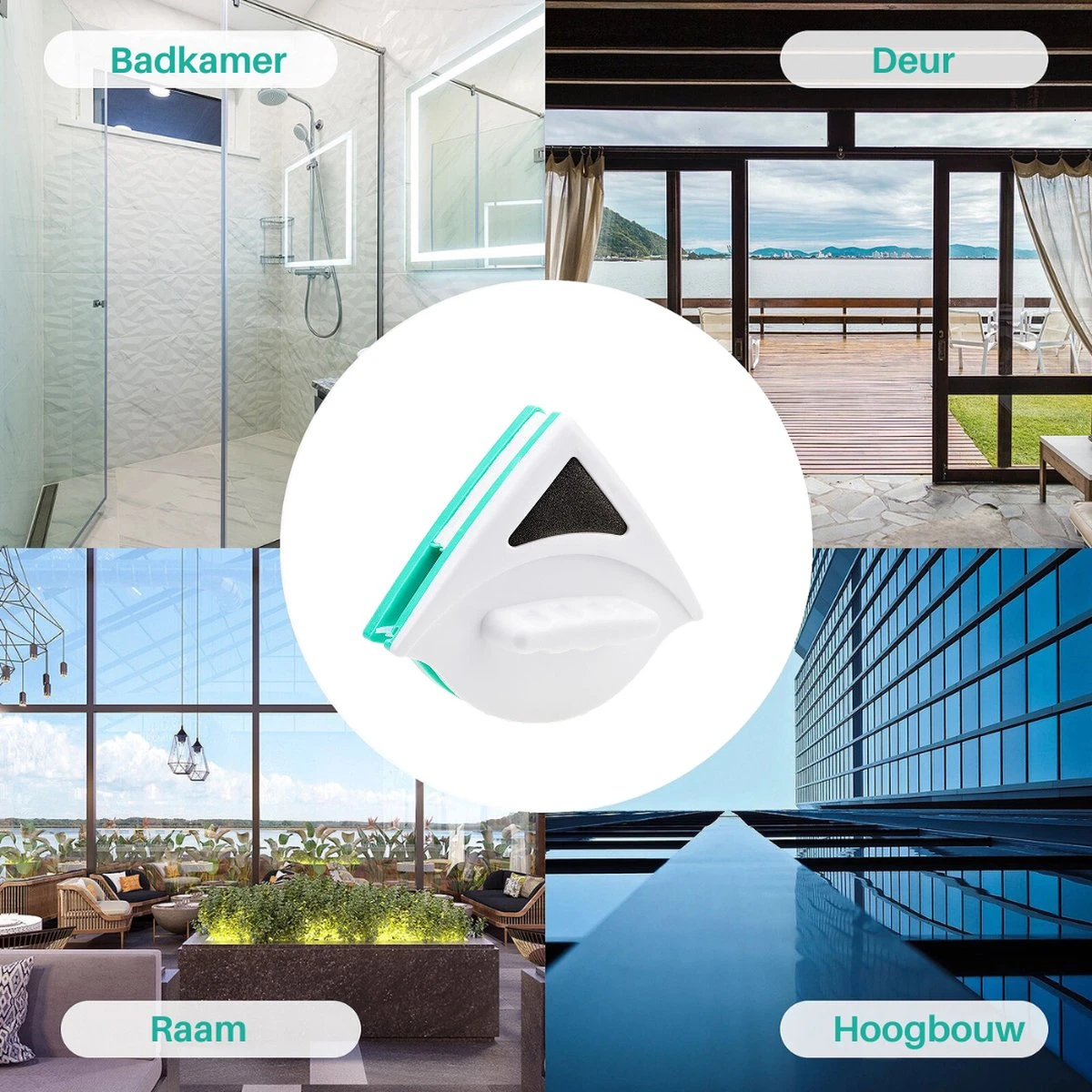 Essuie-glace Double Face 05-12 Mm - Nettoyant Pour Vitres - Brosse Magnétique - Chamois De Lessive De Glas - Outils 10 Essuie-glace Double Face 05-12 Mm - Nettoyant Pour Vitres - Brosse Magnétique - Chamois De Lessive De Glas - Outils – Image 8