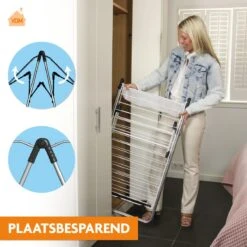 LaundrySpecialist Pliable Avec Pas Moins De 29 Mètres De Longueur De Séchage – LONGUE DURÉE DE VIE ET MOBILE. Séchoir à Linge Sur Roulettes Avec Espace De Rangement Pour Pinces à Linge Et Espace Pour Sécher Facilement Les Chaussettes 15 LaundrySpecialist Pliable Avec Pas Moins De 29 Mètres De Longueur De Séchage – LONGUE DURÉE DE VIE ET MOBILE. Séchoir à Linge Sur Roulettes Avec Espace De Rangement Pour Pinces à Linge Et Espace Pour Sécher Facilement Les Chaussettes -Nettoyage Produits Boutique 1200x1200 249