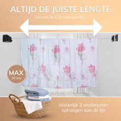 Corde à Linge Extensible GLOW - Vis Fournies - Corde à Linge à âme En Acier - Fil à Laver - Alternative Au étendoir - Corde à Linge En Wasrek - Corde à Linge Extensible - Longueur De Séchage De 8,4 M 12 Corde à Linge Extensible GLOW - Vis Fournies - Corde à Linge à âme En Acier - Fil à Laver - Alternative Au étendoir - Corde à Linge En Wasrek - Corde à Linge Extensible - Longueur De Séchage De 8,4 M -Nettoyage Produits Boutique 1200x1200 261