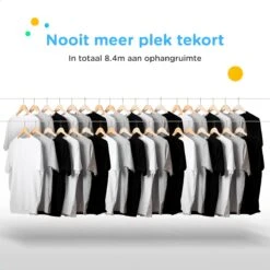 Jubbly® - Corde à Linge Extensible - 4,2 Mètres - Fil De Corde à Linge Robuste Avec âme En Acier - Fil à Laver - Corde à Linge Extensible - Alternatief à Wasrek , à L'étendoir Ou à L'étendoir Mural - Gain De Place - Avec Ou Sans Perçage -Nettoyage Produits Boutique 1200x1200 269