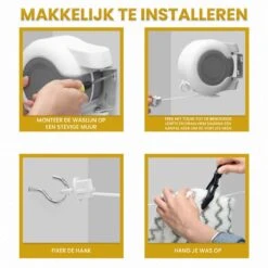 Samillion Corde à Linge Extensible 2 X 13 Mètres - Corde à Linge - Corde à Linge - Fil à Linge - Corde à Linge Rétractable - Épingles à Linge à Linge Gratuites -Nettoyage Produits Boutique 1200x1200 273