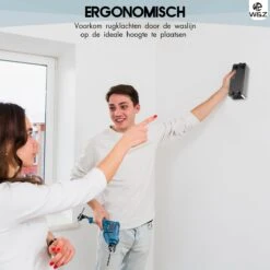 W&Z Corde à Linge Extensible - Corde à Linge - Corde à Linge Extensible - Fil De Séchage En Rouleau - Fil De Fil à Linge Avec Âme En Acier - Longueur De Séchage 8,4 M - Zwart -Nettoyage Produits Boutique 1200x1200 299