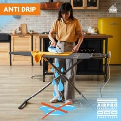 Housse De Table à Repasser AIRPRO 6 Couches Spécialiste Du Linge - Repassage 50% Plus Rapide - Geen D'eau Sous Votre Table à Repasser - Taille L/XL Pour Une Largeur De 39 à 53 Cm Et Une Longueur De 120 à 141 Cm -Nettoyage Produits Boutique 1200x1200 3
