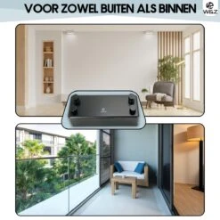 W&Z Corde à Linge Extensible - Corde à Linge - Corde à Linge Extensible - Fil De Séchage En Rouleau - Fil De Fil à Linge Avec Âme En Acier - Longueur De Séchage 8,4 M - Zwart -Nettoyage Produits Boutique 1200x1200 300