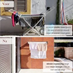 Séchoir à Linge Pliable Homestic© - Longueur De Séchage 6 M - Séchoir à Wasrek Universel Pour Salle De Bain/ Jardin/chambre/balcon - Aluminium - Cappuccino -Nettoyage Produits Boutique 1200x1200 301