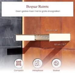 Séchoir à Linge Pliable Homestic© - Longueur De Séchage 6 M - Séchoir à Wasrek Universel Pour Salle De Bain/ Jardin/chambre/balcon - Aluminium - Cappuccino -Nettoyage Produits Boutique 1200x1200 302