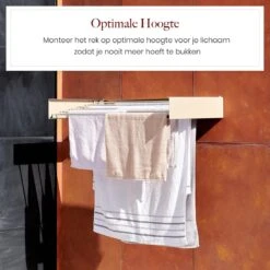 Séchoir à Linge Pliable Homestic© - Longueur De Séchage 6 M - Séchoir à Wasrek Universel Pour Salle De Bain/ Jardin/chambre/balcon - Aluminium - Cappuccino -Nettoyage Produits Boutique 1200x1200 304