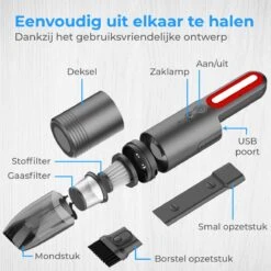 Nuvance - Aspirateur De Voiture 6000Pa - Sans Fil à Main - Aspirateur De Voiture USB Rechargeable - Aspirateur à Main Pour Voiture Et Maison - Incl. Pièce Jointe 19 Nuvance - Aspirateur De Voiture 6000Pa - Sans Fil à Main - Aspirateur De Voiture USB Rechargeable - Aspirateur à Main Pour Voiture Et Maison - Incl. Pièce Jointe -Nettoyage Produits Boutique 1200x1200 366