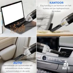 MATTI® - Aspirateur à Main - Aspirateur à Main - Aspirateur à Main Sans Fil - Mini Aspirateur - Aspirateur à Main - Aspirateur Voiture - Aspirateur à Main Sans Fil -Nettoyage Produits Boutique 1200x1200 376