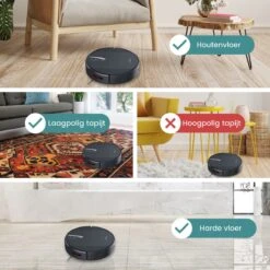 Aspirateur Robot Vadrouille - Aspirateur Robot Avec Fonction Vadrouille - Robot Vadrouille Avec Station De Charge - Aspirateur Robot - Station De Charge De L'application Robot De Nettoyage - 3 En 1 -Nettoyage Produits Boutique 1200x1200 379