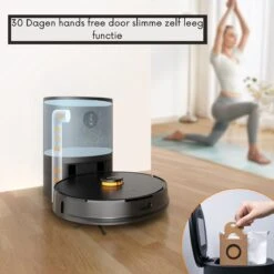 IMOU Robot Aspirateur Avec Station De Recharge - Robot Aspirateur Avec Fonction De Nettoyage - Robot Aspirateur 30 Jours Hands Libres - Zwart -Nettoyage Produits Boutique 1200x1200 390