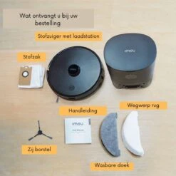 IMOU Robot Aspirateur Avec Station De Recharge - Robot Aspirateur Avec Fonction De Nettoyage - Robot Aspirateur 30 Jours Hands Libres - Zwart -Nettoyage Produits Boutique 1200x1200 392