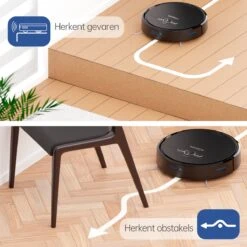 Roboza - Robots Aspirateurs Pro - Robot Aspirateur Avec Fonction De Nettoyage - Aspirateur - Station De Charge - Robots Aspirateurs - Robot De Nettoyage - Zwart -Nettoyage Produits Boutique 1200x1200 433