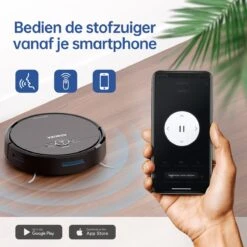 Roboza - Robots Aspirateurs Pro - Robot Aspirateur Avec Fonction De Nettoyage - Aspirateur - Station De Charge - Robots Aspirateurs - Robot De Nettoyage - Zwart -Nettoyage Produits Boutique 1200x1200 436