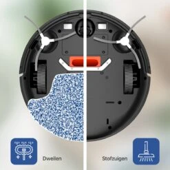 Roboza - Robots Aspirateurs Pro - Robot Aspirateur Avec Fonction De Nettoyage - Aspirateur - Station De Charge - Robots Aspirateurs - Robot De Nettoyage - Zwart -Nettoyage Produits Boutique 1200x1200 438