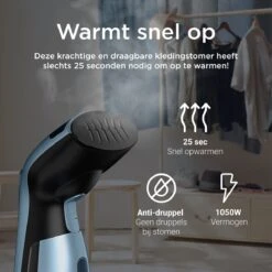 Défroisseur à Vapeur De Luxe Blauw - Défroisseur à Main Vêtements - Nettoyeur à Vapeur à Main - Défroisseur - Fer à Vapeur Pour La Maison Et Les Voyages - Pour Les Vêtements, Les Meubles Et Les Peluches -Nettoyage Produits Boutique 1200x1200 44