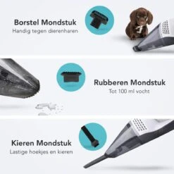 LifeGoods Sans Fil Portable Aspirateur - Humide Et Droog - LifeGoods Rechargeable De Poche Avec 3 Accessoires - Filtre HEPA - Gris Foncé -Nettoyage Produits Boutique 1200x1200 442