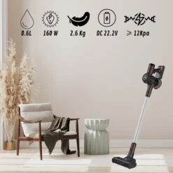 Aspirateur Sans Fil Just Perfecto 3 En 1 160 W - Aspirateur Sans Sac - Aspirateur Balai Sans Fil - Brosse Turbo - Filtre HEPA - Aspirateur à Main Puissant - Sans Fil - Dustbuster - Cadeau Idéal Noël Et Le Nouvel An ! -Nettoyage Produits Boutique 1200x1200 462