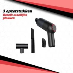 Aspirateur à Main Vitasy® V1 Sans Fil - Aspirateur De Voiture - Aspirateur à Main - 3 Accessoires Et Filtre HEPA - Rechargeable Par USB - Zwart -Nettoyage Produits Boutique 1200x1200 468