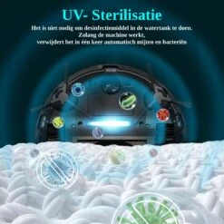 Efzaki Robot Aspirateur Avec Fonction Lavage - 4000 PA - Sans Fil - Station De Recharge Automatique - Zwart | Roboo Titane (Roboo T) -Nettoyage Produits Boutique 1200x1200 478