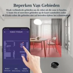 Efzaki Robot Aspirateur Avec Fonction Lavage - 4000 PA - Sans Fil - Station De Recharge Automatique - Zwart | Roboo Titane (Roboo T) -Nettoyage Produits Boutique 1200x1200 484