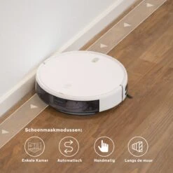 Aspirateur Robot Smart Sinji - 4 Modes De Nettoyage - Fonction De Nettoyage - Station De Charge - Contrôle Via App - Télécommande - Commande Vocale Via Google Et Alexa - Wit -Nettoyage Produits Boutique 1200x1200 503