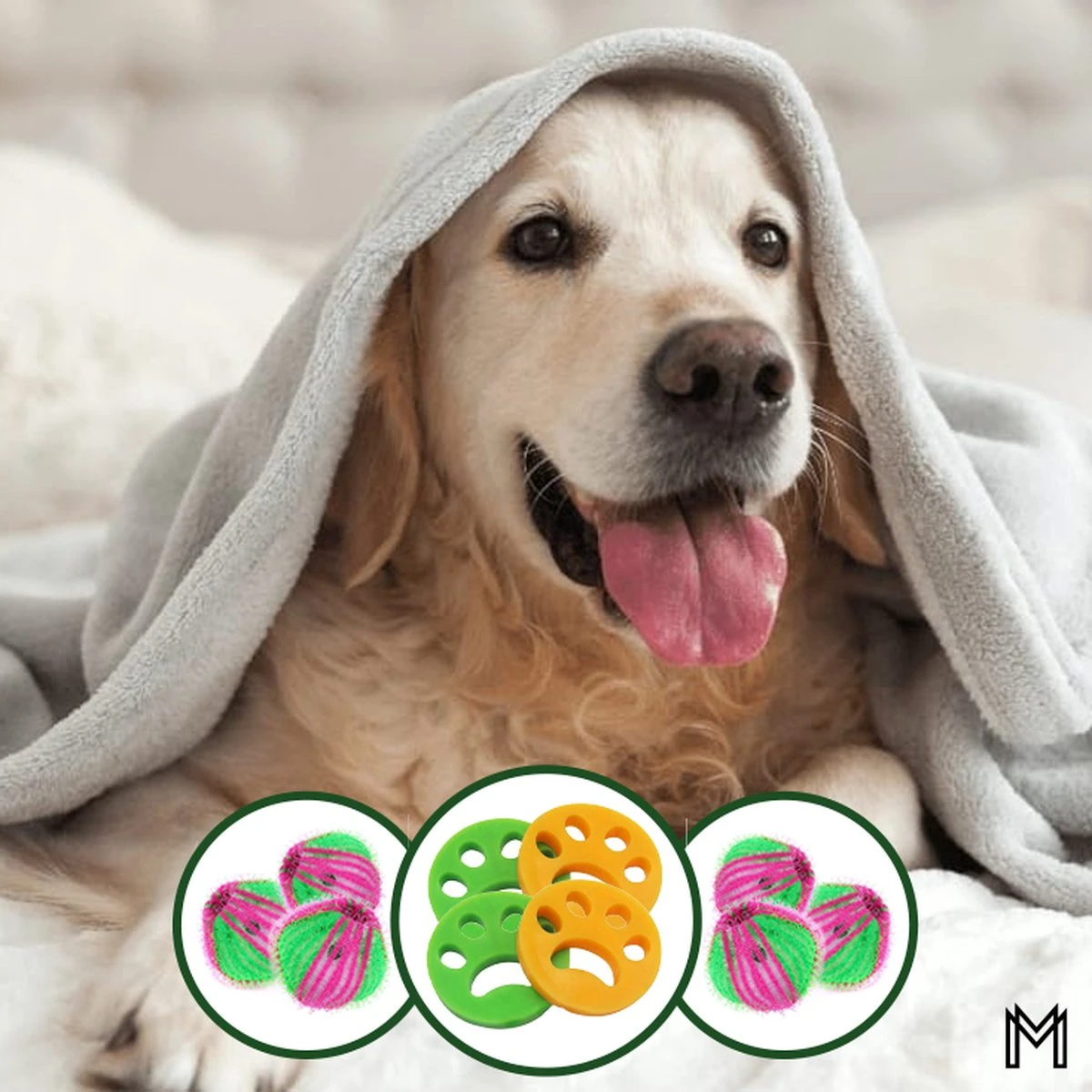 MENSMUNDI® Hair Remover Animaux Domestiques - Épilateur Pour Chat - Épilateur Pour Chien - Éliminateur De Peluches - Épilateur Pour Machine à Laver - 4 Pièces Dont 6 Boules Anti-poils 5 MENSMUNDI® Hair Remover Animaux Domestiques - Épilateur Pour Chat - Épilateur Pour Chien - Éliminateur De Peluches - Épilateur Pour Machine à Laver - 4 Pièces Dont 6 Boules Anti-poils – Image 3