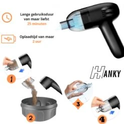HANKY - Aspirateur à Main - Mini Aspirateur à Main - Aspirateur à Main Sans Fil - Mini Aspirateur - Aspirateur à Main - Aspirateur Voiture - Aspirateur à Main Sans Fil - Aspirateur Clavier -Nettoyage Produits Boutique 1200x1200 557