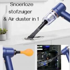 Vitasy - Aspirateur à Main - Aspirateur à Main - Sans Fil - Aspirateur Humide Et Droog - Air Duster - Aspirateur Domestique / Automobile - Accessoires Inclus - Aspiration Puissante - Blauw -Nettoyage Produits Boutique 1200x1200 586