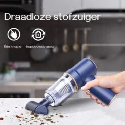 Vitasy - Aspirateur à Main - Aspirateur à Main - Sans Fil - Aspirateur Humide Et Droog - Air Duster - Aspirateur Domestique / Automobile - Accessoires Inclus - Aspiration Puissante - Blauw -Nettoyage Produits Boutique 1200x1200 587