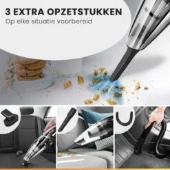 Aspirateur à Main Sans Fil Avec 5 Accessoires - Aspirateur à Main - Aspirateur De Voiture - Rechargeable Par USB - Zwart -Nettoyage Produits Boutique 1200x1200 595